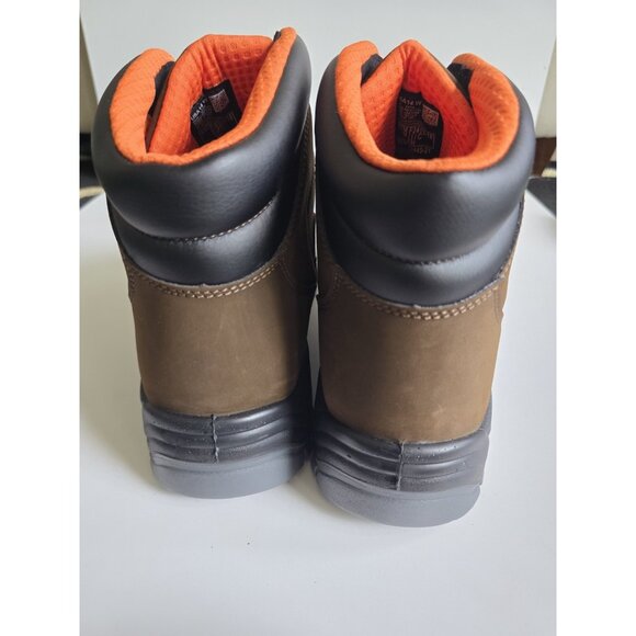 Hytest Knox Direct Attach Steel Toe 6” Brown Waterproof Work Boots Size 14 Wide - Picture 9 of 13